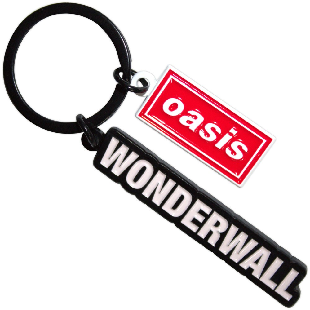 Oasis - Wonderwall Decca Logo Charm Keychain - Black/Multicolours